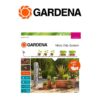 Conjunto inicial para vasos com flores M com automático Gardena c/1 Tubo de ligação 15m e 1 Tubo de alimentação 10m