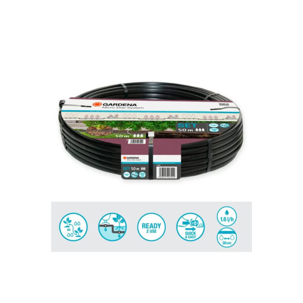 Rega por gotejamento Conjunto para sebes/ arbustos (50 m) Gardena - Image 4