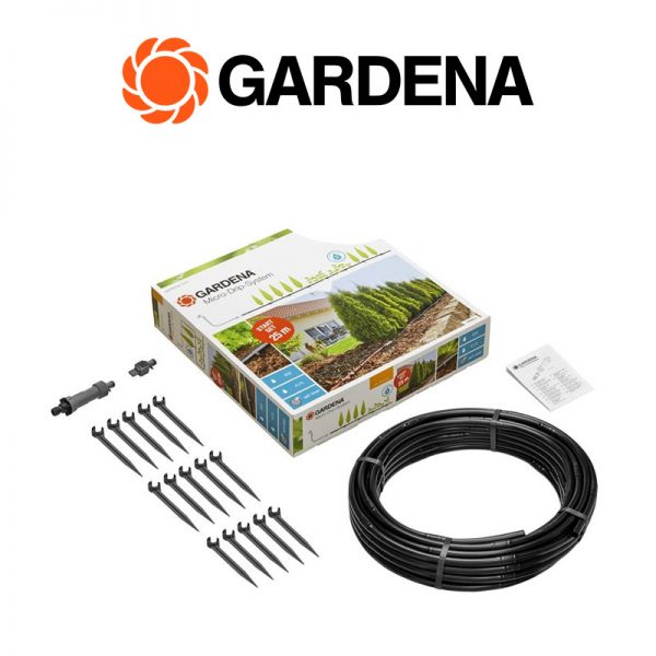 Kit inicial para filas de plantas M p/Rega de Superfície 25m Gardena - Image 2