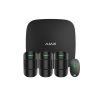 KIT2 Alarme Intrusão Via-Rádio Ajax Preto (Hub+Space+3 Motionprotect) C/GSM e Módulo IP Integrado