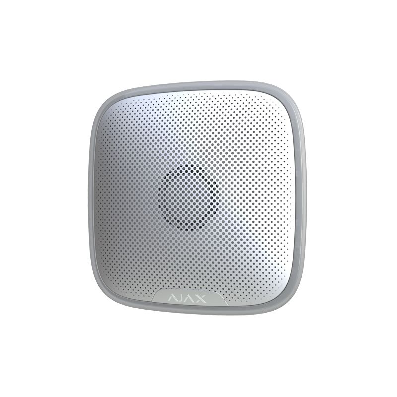 Sirene para exterior - Certificado grau 2 IP54 StreetSiren Branca Ajax