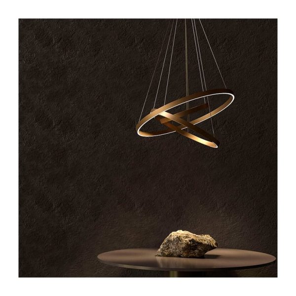 Candeeiro suspenso Rim Led 115W Dourado Maytoni - Image 7