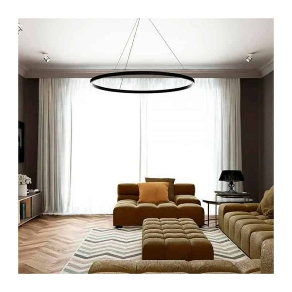 Candeeiro suspenso Rim Led 51W Preto Maytoni - Image 5