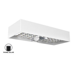 Aplique Solar de parede BIRK 6W 4000K IP65 C/detector movimento Aron