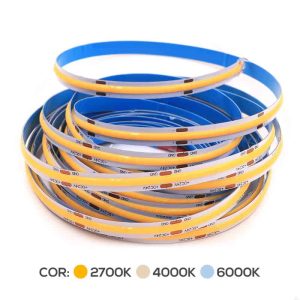 Fita LED COB 5M IP20 ou IP67 2700/4000/6000K 10W