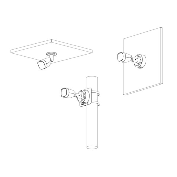 Câmara Tubular HDCVI 4/1 4M IR30m 3.6mm IP67 Dahua - Image 3