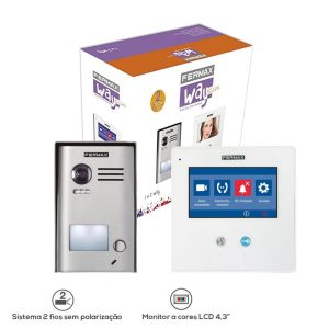 Kit Vídeo Porteiro Unifamiliar Sistema 2 Fios Fermax
