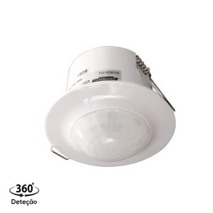 Detetor de Movimento Encastrar DE WH 360º