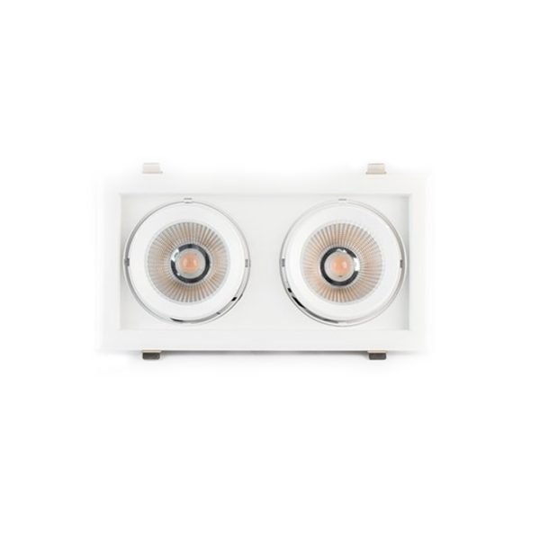 Downlight QUANT Duplo 60W 2700K Branco/Preto para Interior - Image 2