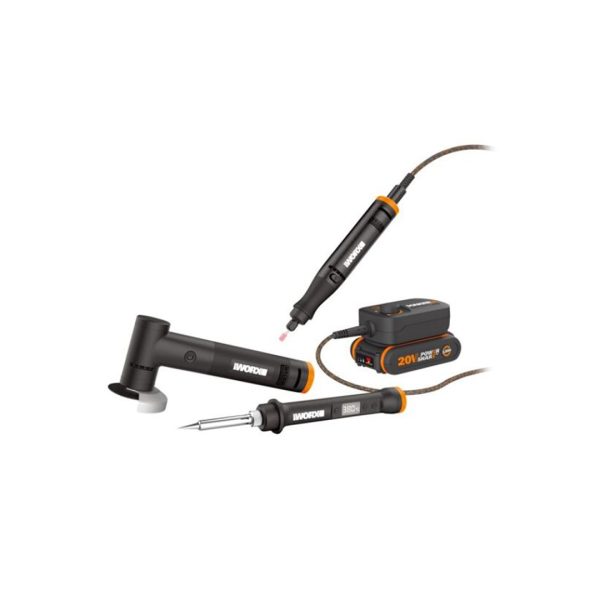 Kit MakerX Ferramenta rotativa + Rebarbadora + Mini soldador 20V Worx - Image 6