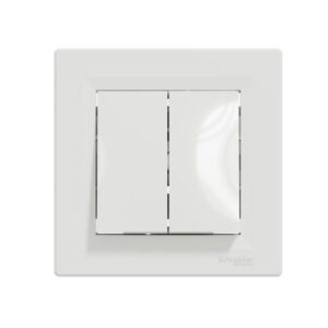 Comutador de lustre, Asfora, 10A, ligadores automáticos, Branco Schneider - EPH0300121