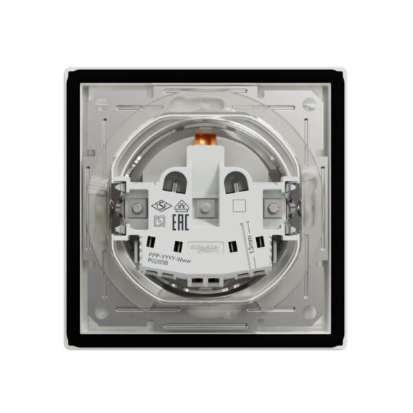 Asfora - Tomada 2P+T com tampa e obturadores - 16A - IP44 - Branco Schneider - EPH3100321 - Image 3