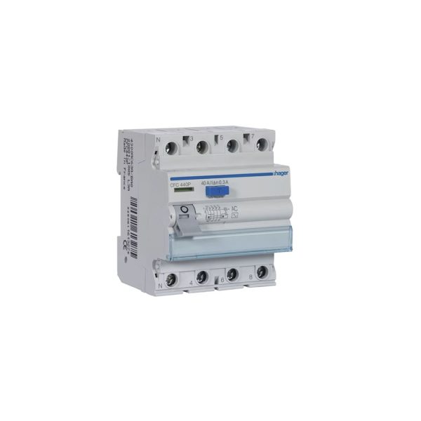 Interruptor Diferencial Hager 4P 40A 300mA tipo AC 4M