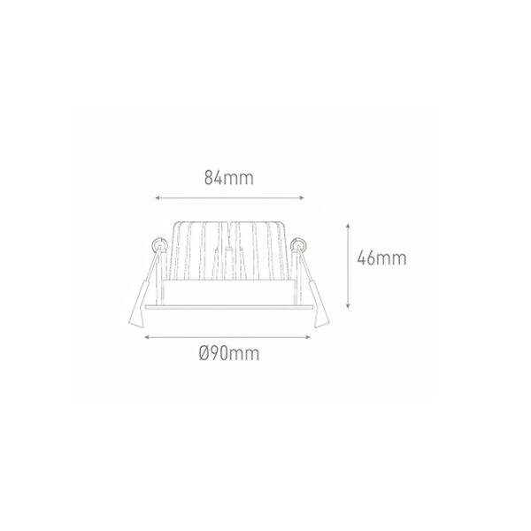 Downlight Encastrar Circular 10W Aron - Image 3