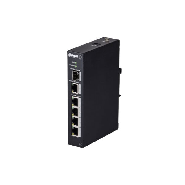Switch ePoE Branded Dahua com 4 portas PoE+1 Uplink RJ45 - PFL2106-4ET-96