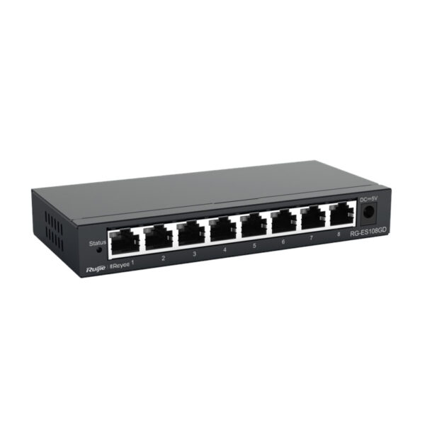 Reyee Switch Desktop com 8 RJ45 Caixa metálica - RG-ES108GD - Image 2