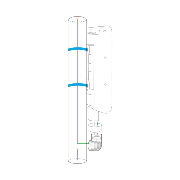 Switch PoE para exterior com 4 RJ45 PoE+1 Uplink RJ45+1 Uplink SFP - Image 3