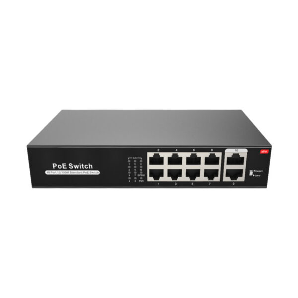 Switch PoE com 8 PoE RJ45+2 Uplink RJ45 - Image 2