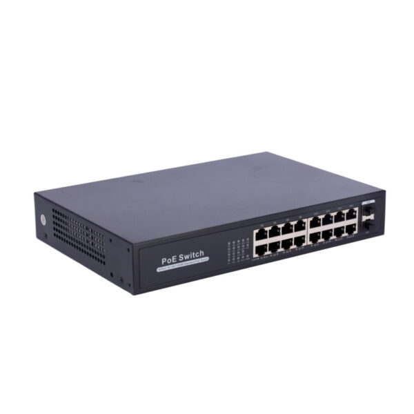 Switch PoE com 16 RJ45 10/100/1000Mbps+2 SFP Uplink 10/100/1000Mbps - Image 3