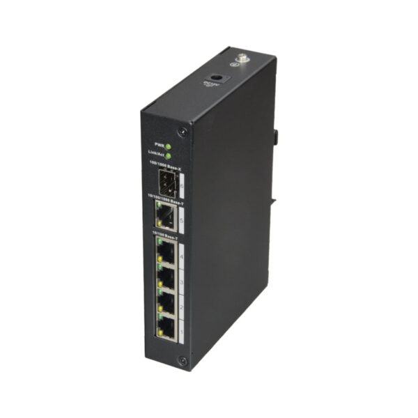 Switch de Mesa da X-Security com 4 RJ45+1 Gigabit Combo Port - XS-SW06-DIN