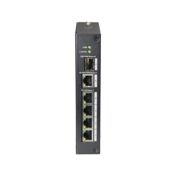 Switch de Mesa da X-Security com 4 RJ45+1 Gigabit Combo Port - XS-SW06-DIN - Image 2