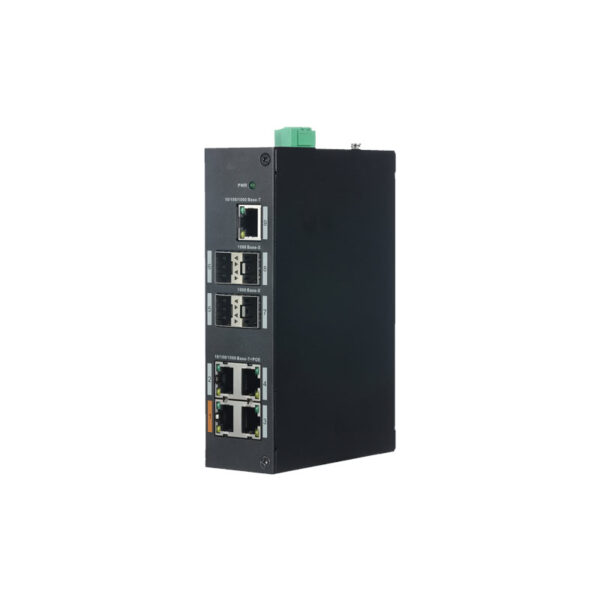 Switch PoE X-Security com 4 PoE+ (RJ45) 10/100/1000 Mbps+4 SFP Gigabit+1 RJ-45 10/100/1000 Mbps - XS-SW0904HIPOE-GF-96