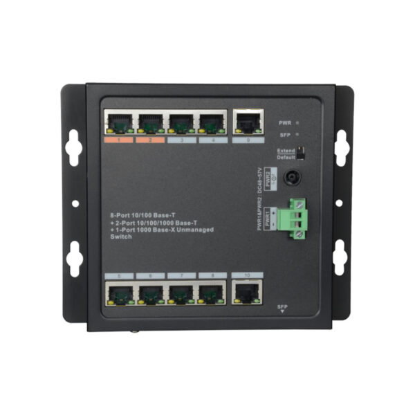 Switch HiPoE X-Security com 8 PoE RJ45+2 Uplink (RJ45)+1 Uplink (SFP) - Image 2