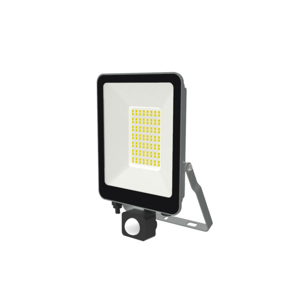 Projetor LED SMD PIR Sensor Preto