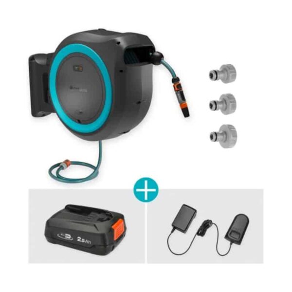 Porta-Mangueira de Parede a Bateria PowerRoll de 35 M XL Pronto a Usar - Image 4