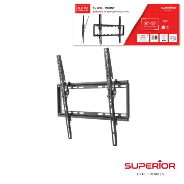 Suporte Lcd/LED 32/55" Tilt Slim Vesa 400/400 35kg