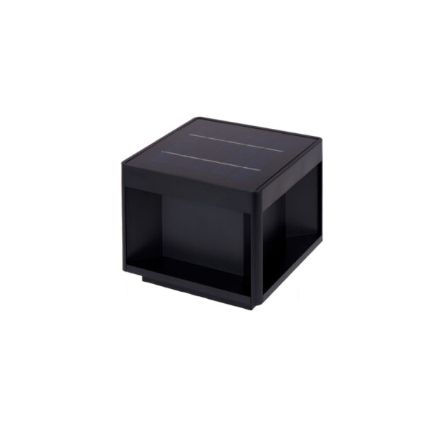 CUBIK Aplique Parede Quad. Solar Led  IP65 3CCT (3000+4000+6500k) Black