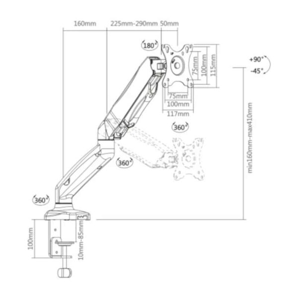 Suporte para Monitor LCD Standard 13"~27" - Image 4