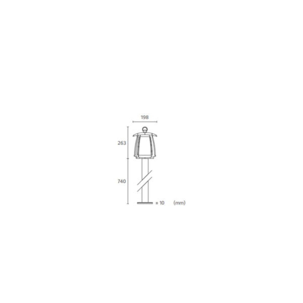 Candello-L Poste Solar LED 3,18W 4000K IP65 Antracite - Image 3