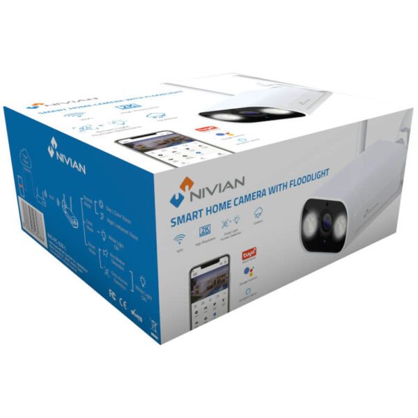 Nivian Smart Câmara Bullet 2K Wifi 2.4 GHz - Image 5