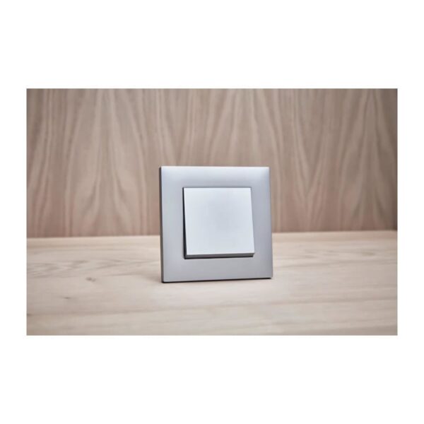 Lumina - Interruptor Simples - Branco/Prata Hager - Image 9