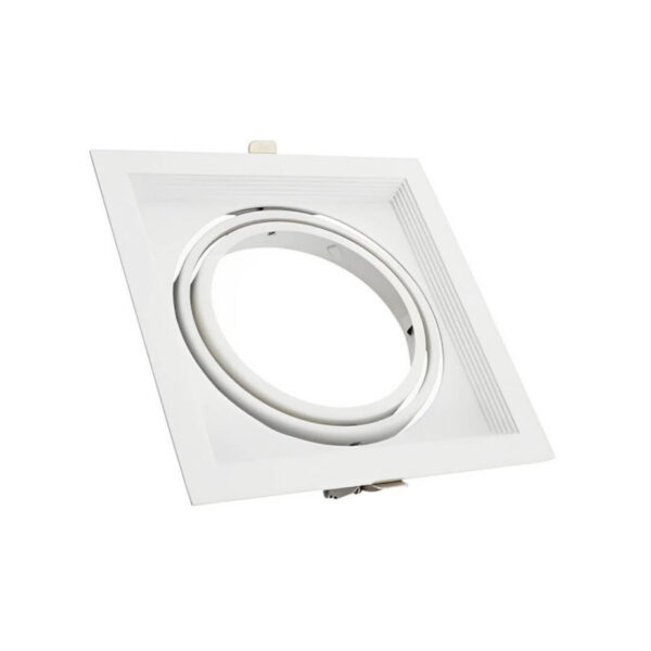 Aro AR111 Basculante Quadrado Branco