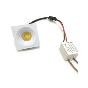 LED Fixo 3W 3000/4000/6500K Quadrado Encastrar Móvel CRI>80 - com Transformador