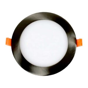 Painel LED Redondo 18W 4000/6500K Níquel Encastrar CRI>80