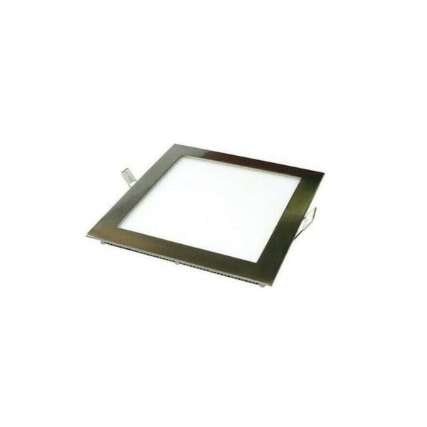 Painel LED Quadrado 6W 4000/6500K Níquel Encastrar CRI>80