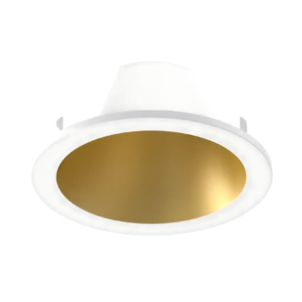 Espelho Redondo Branco – Interior Dourado
