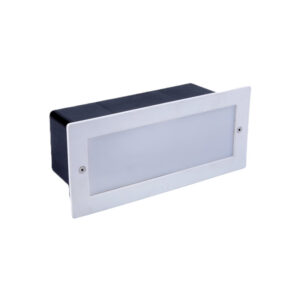 Aplique SKILL E27 Branco/Preto/Aço .Inox Caixa Revestida Aron