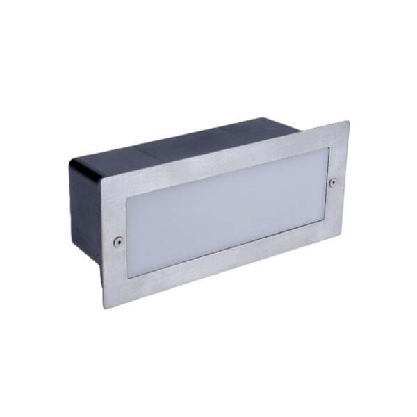 Aplique SKILL 6W Branco/Preto/Aço .inox/"Brick" 3CCT Caixa Revestida Aron - Image 3