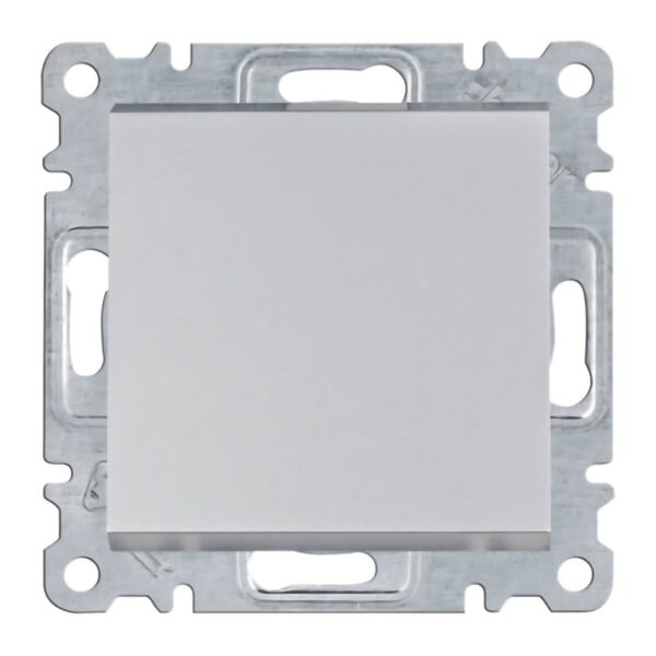 Lumina - Interruptor Simples - Branco/Prata Hager - Image 2