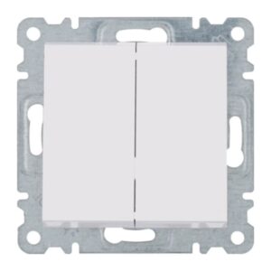 Lumina - Comutador de Escada Duplo - Branco Hager