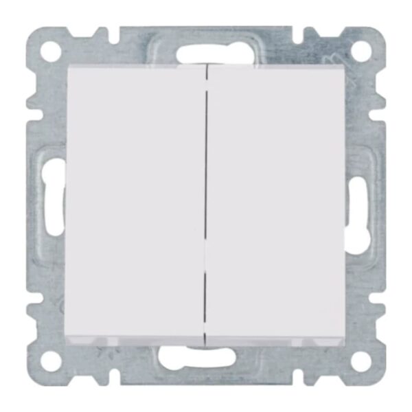 Lumina - Comutador de Escada Duplo - Branco Hager