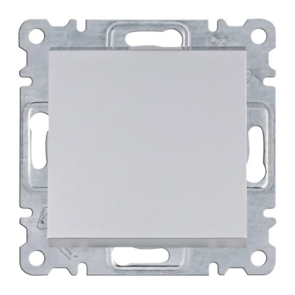 Lumina - Botão Simples - Branco/Prata Hager - Image 2