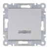 Lumina - Interruptor Simples C/Sinaliz - Branco/Prata Hager - Image 2