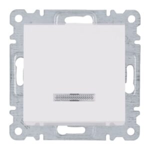 Lumina - Comutador Escada C/Sinaliz - Branco Hager