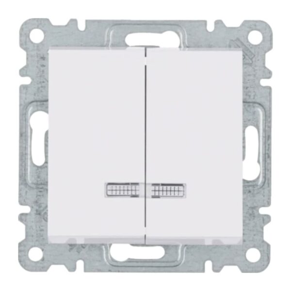 Lumina - Comutador Lustre C/Sinaliz - Branco Hager