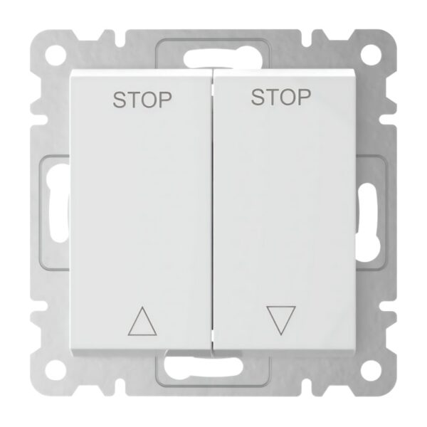 Lumina - Comutador Duplo p/ Estores - Branco Hager